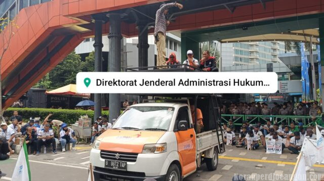 Ratusan Karyawan PT. Pakerin Mojokerto Tuntut Kementerian Hukum Revisi SK