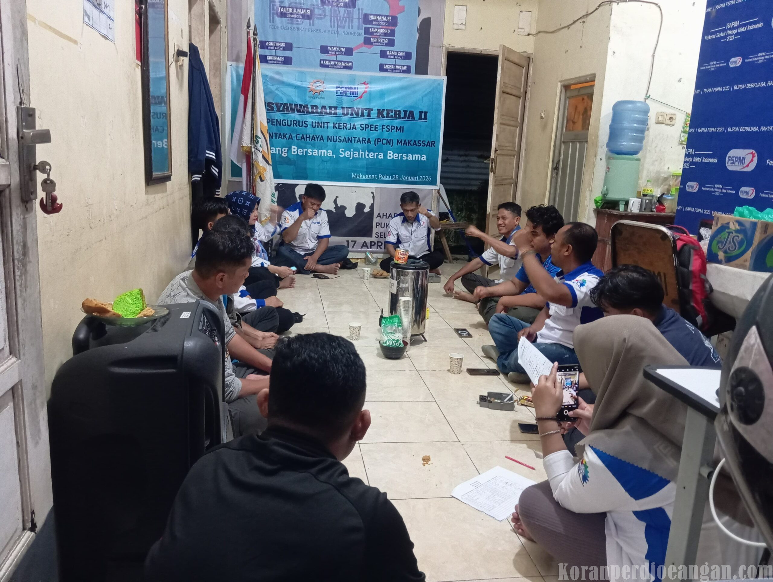 Lanjutkan Estafet Kepemimpinan Baru, PUK SPEE FSPMI PCN Makassar Gelar Musnik II