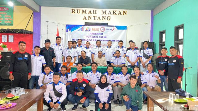 Perkokoh Militansi, PUK SPAI FSPMI PT Indomarco Prismatama Gresik Gelar Rakernik di Cerme