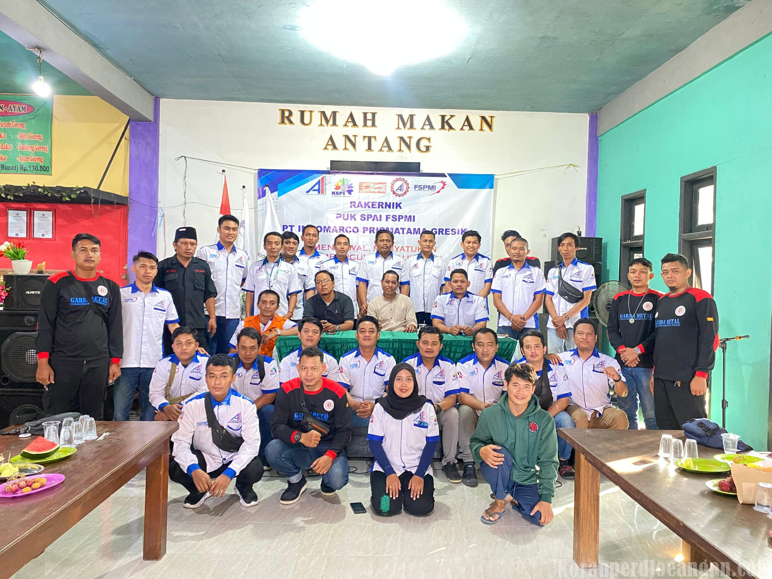 Perkokoh Militansi, PUK SPAI FSPMI PT Indomarco Prismatama Gresik Gelar Rakernik di Cerme