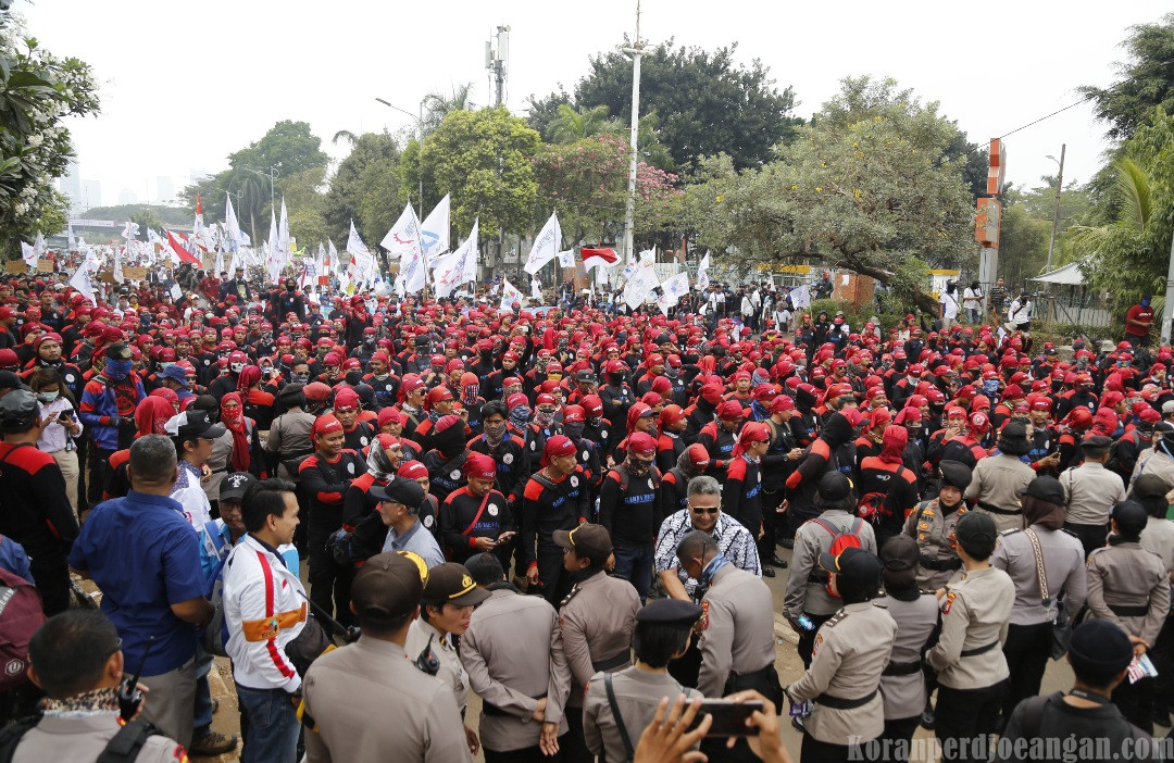 Ribuan Buruh Bakal Demo di Gedung DPR RI dan Kantor Menteri Tenaga Kerja