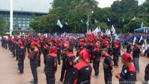 Buruh Turun ke Tugu Proklamasi, KSPI-KSPSI AGN dan KSBSI: Ini Soal Arah Demokrasi dan Masa Depan Pekerja
