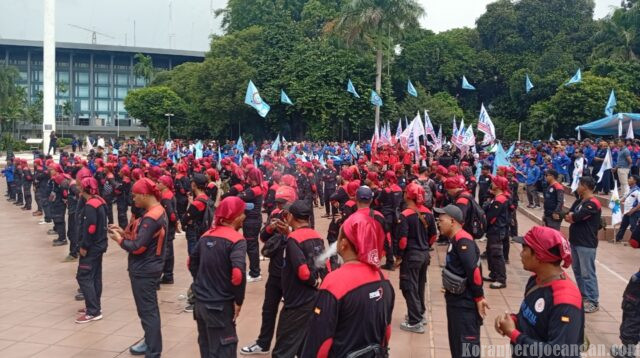 Buruh Turun ke Tugu Proklamasi, KSPI-KSPSI AGN dan KSBSI: Ini Soal Arah Demokrasi dan Masa Depan Pekerja