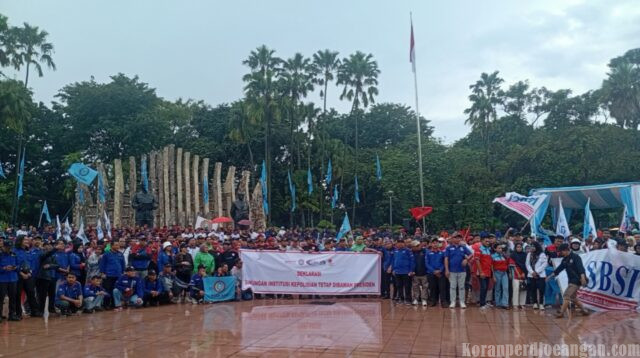 Apel Akbar Buruh di Tugu Proklamasi: Tiga Konfederasi Besar Deklarasikan Sikap Politik dan Konstitusional