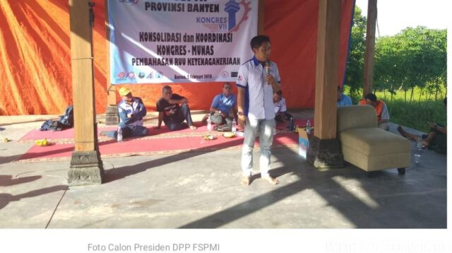 Menuju Kongres VII FSPMI, Suparno Kampanyekan Gagasan Perubahan di Banten