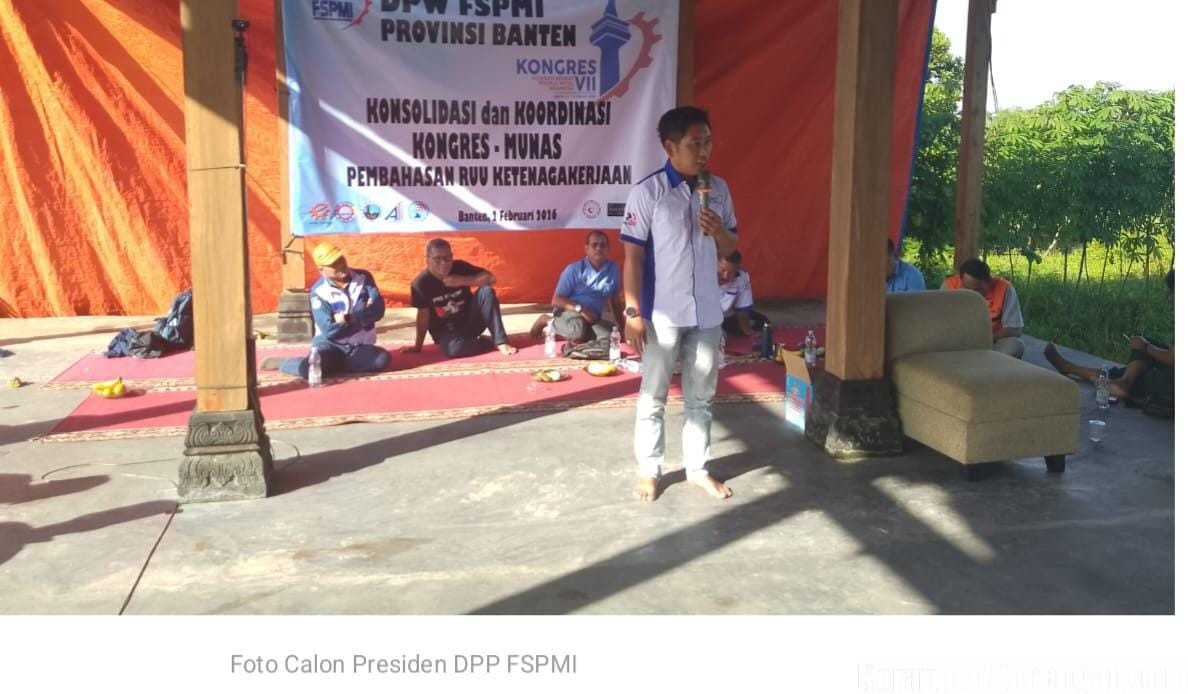 Menuju Kongres VII FSPMI, Suparno Kampanyekan Gagasan Perubahan di Banten