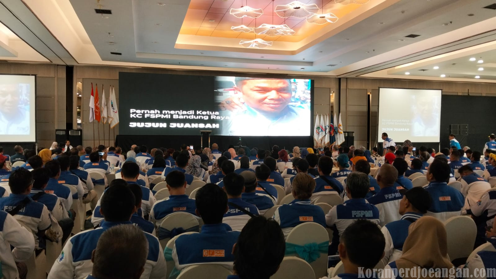 Penuh Khidmat, Kongres VII FSPMI Putar Video Pendiri yang Telah Wafat
