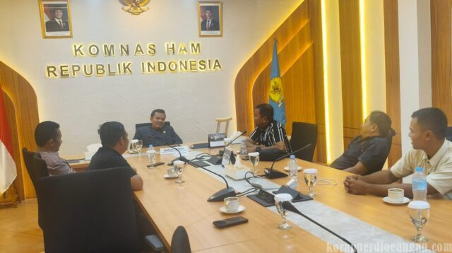 Pasca Mengikuti Kongres, Pengurus FSPMI Labuhanbatu Sambangi Pejabat Komnas HAM