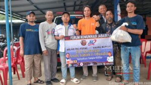 Milad ke-14 New Saung Buruh, FKJ-FSPMI Santuni Ribuan Anak Yatim dan Dhuafa