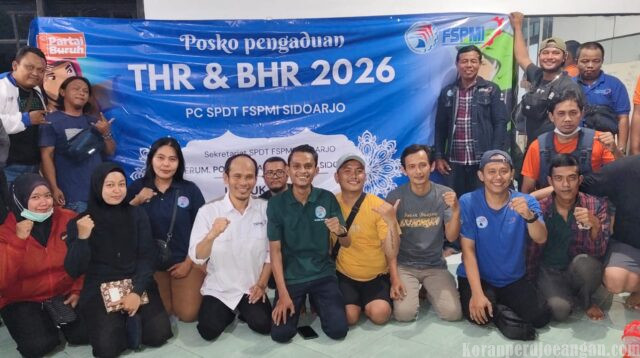Jangan Mau Dizalimi! Posko THR FSPMI dan Partai Buruh Siap Kawal Hak Buruh Sidoarjo Hingga Tuntas