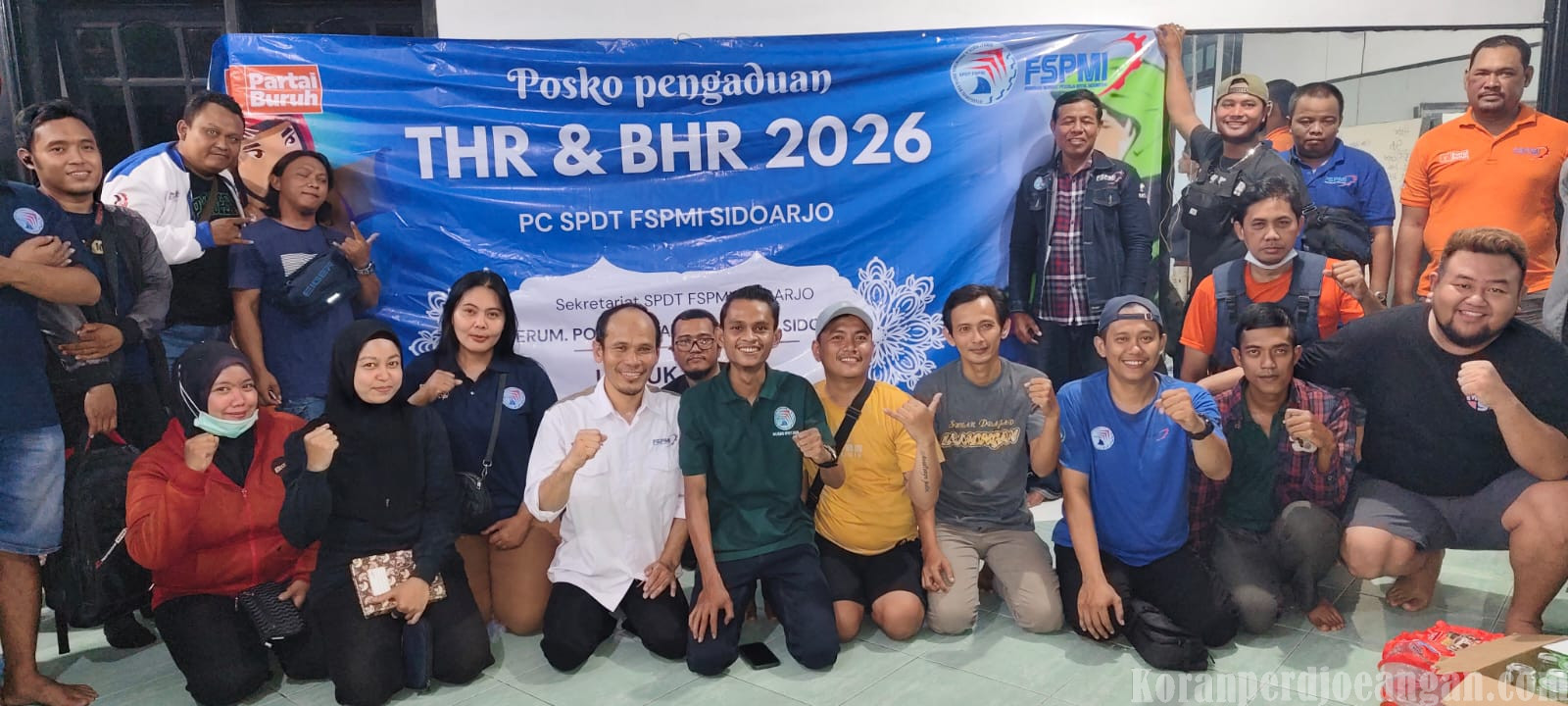 Jangan Mau Dizalimi! Posko THR FSPMI dan Partai Buruh Siap Kawal Hak Buruh Sidoarjo Hingga Tuntas