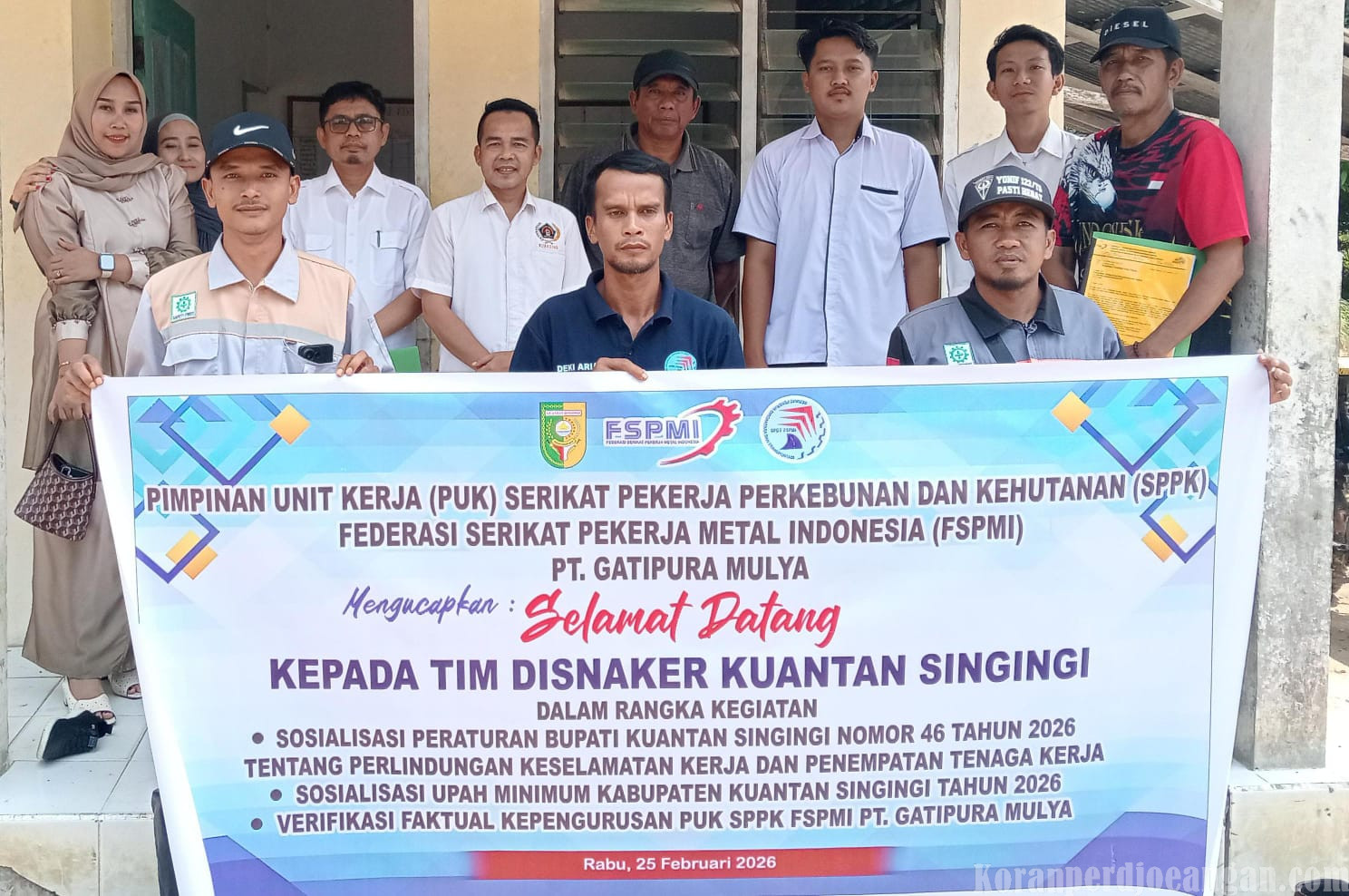 PUK SPPK FSPMI PT.Gatipura Mulya Resmi Terima Bukti Pencatatan, FSPMI Kuansing Tegaskan Komitmen