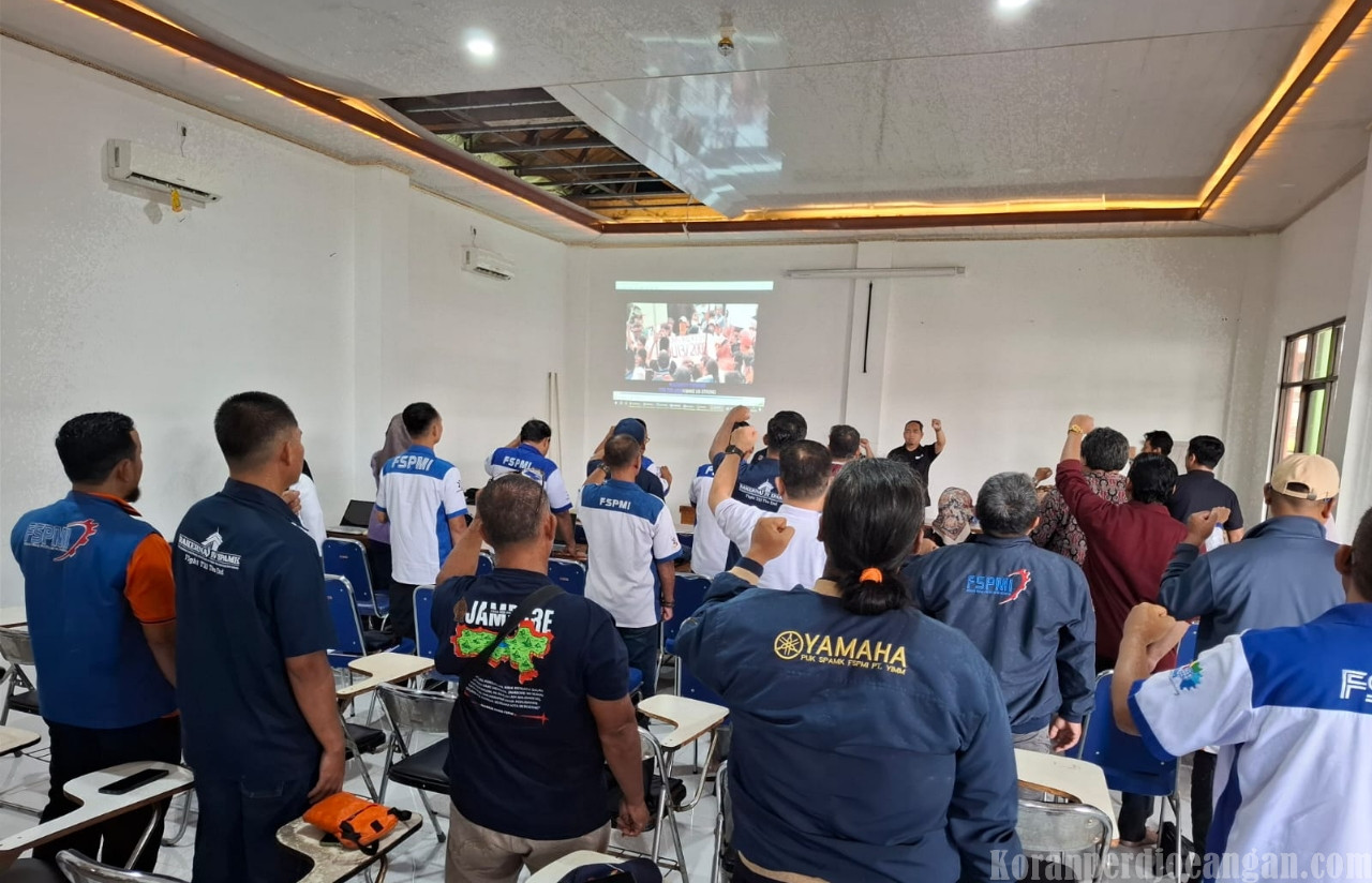 Pimpinan Pusat SPAMK FSPMI Rapat Rutin di Purwakarta