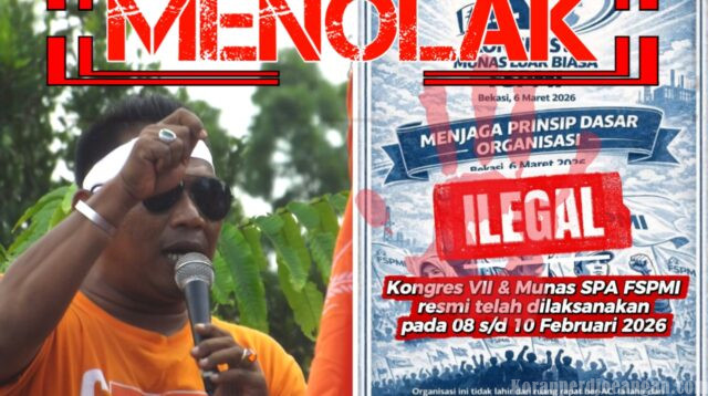 Satu Komando, KC Dan Pimpinan Cabang FSPMI di Riau Tolak Upaya Munaslub Ilegal di Bekasi