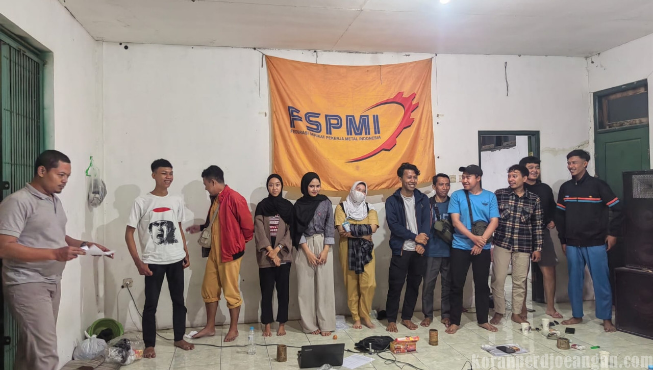 Serikat Pekerja Dirgantara dan Transportasi FSPMI Gresik Konsolidasi Bersama Pekerja OS PT Karunia Alam Segar