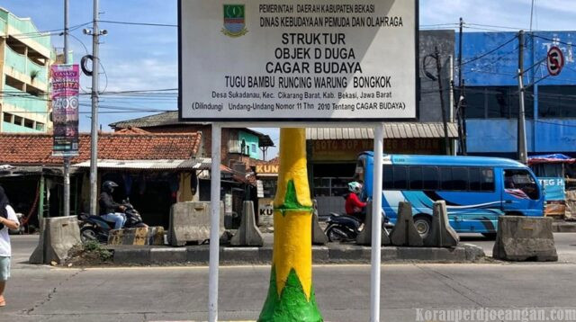 Upaya Serius Pemkab Bekasi Jadikan Tugu Bambu Warung Bongkok Sebagai Objek Cagar Budaya