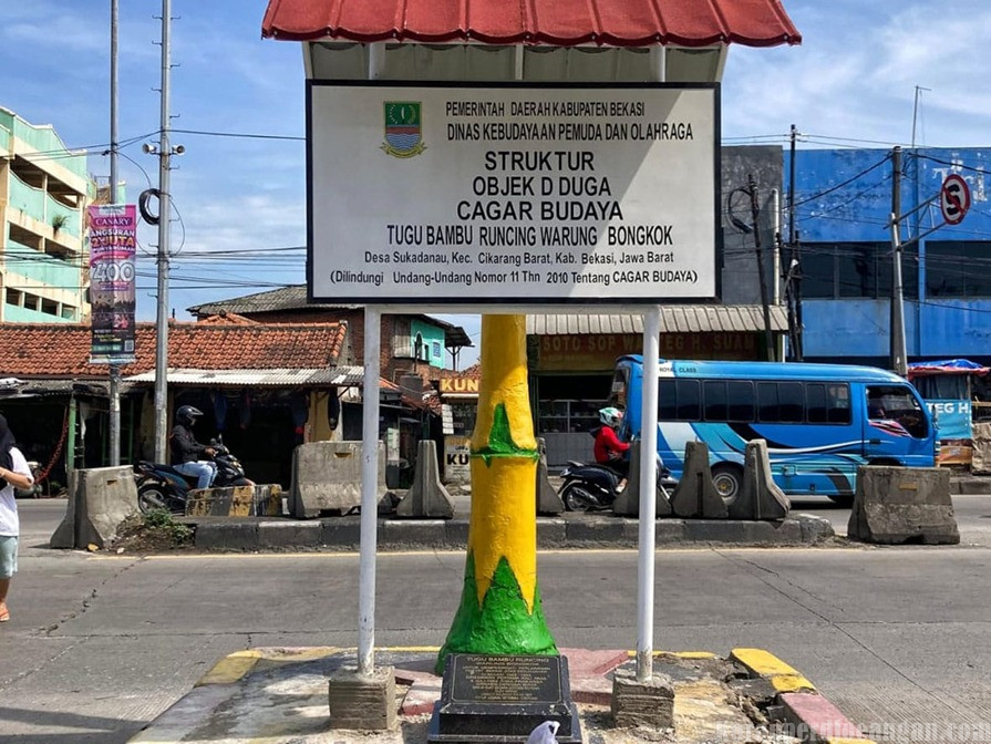 Upaya Serius Pemkab Bekasi Jadikan Tugu Bambu Warung Bongkok Sebagai Objek Cagar Budaya