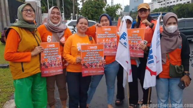 Perempuan SPDT FSPMI Tunjukkan Peran Strategis dalam Setiap Agenda Perjuangan Serikat