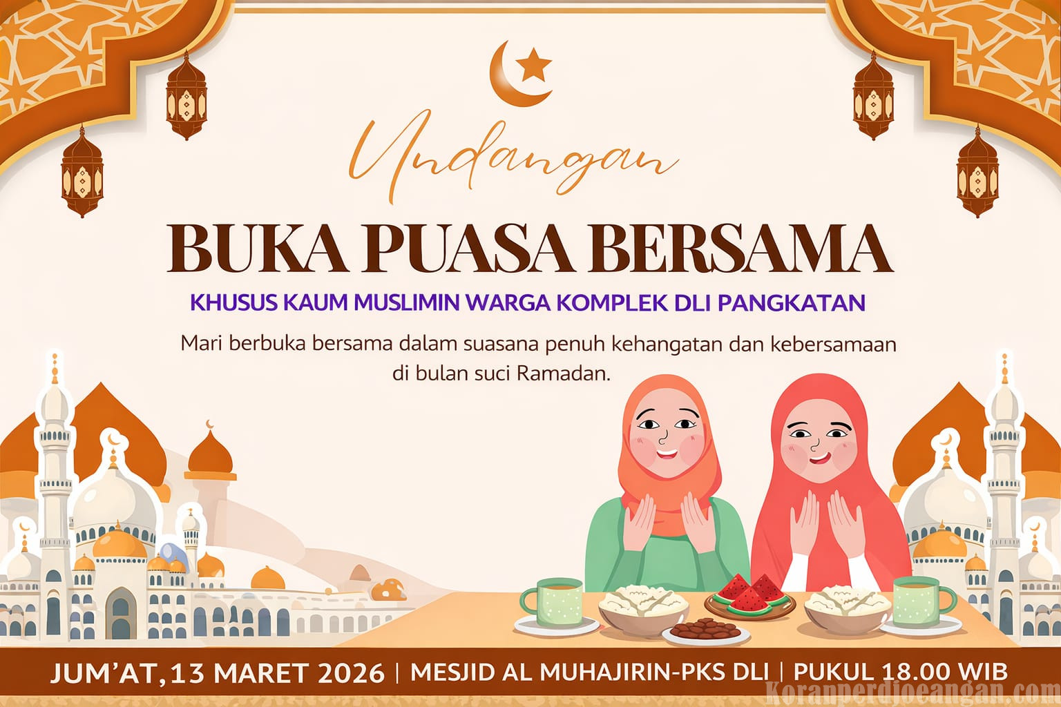 Ratusan Warga Muslim PKS DLI Akan Gelar Buka Puasa Bersama, Pererat Ukhuwah di Bulan Ramadan
