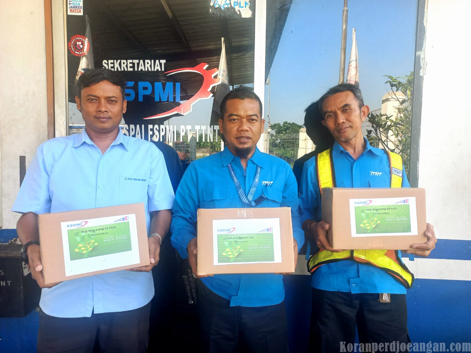 FSPMI PT. Toyota Tsusho Nusa Transport Bagikan Bingkisan Lebaran Untuk Anggota