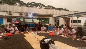 Perkuat Solidaritas, Serikat FSPMI PT HMMI Gelar Buka Bersama Garda Metal