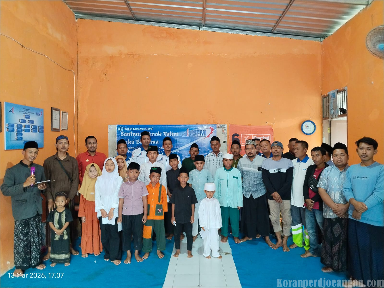 PUK SPAI FSPMI PPPTSI Gelar Santunan Anak Yatim, Tegaskan Semangat “Bersatu dalam Perjuangan, Berbagi dalam Kepedulian”