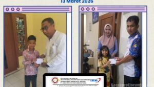 Wujud Kepedulian Serikat, PUK SPAMK FSPMI PT HPPM Salurkan Santunan ke Keluarga Almarhum Anggota