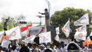 Lawan Pembungkaman! FSPMI Jawa Timur Kecam Keras Teror Air Keras terhadap Aktivis KontraS