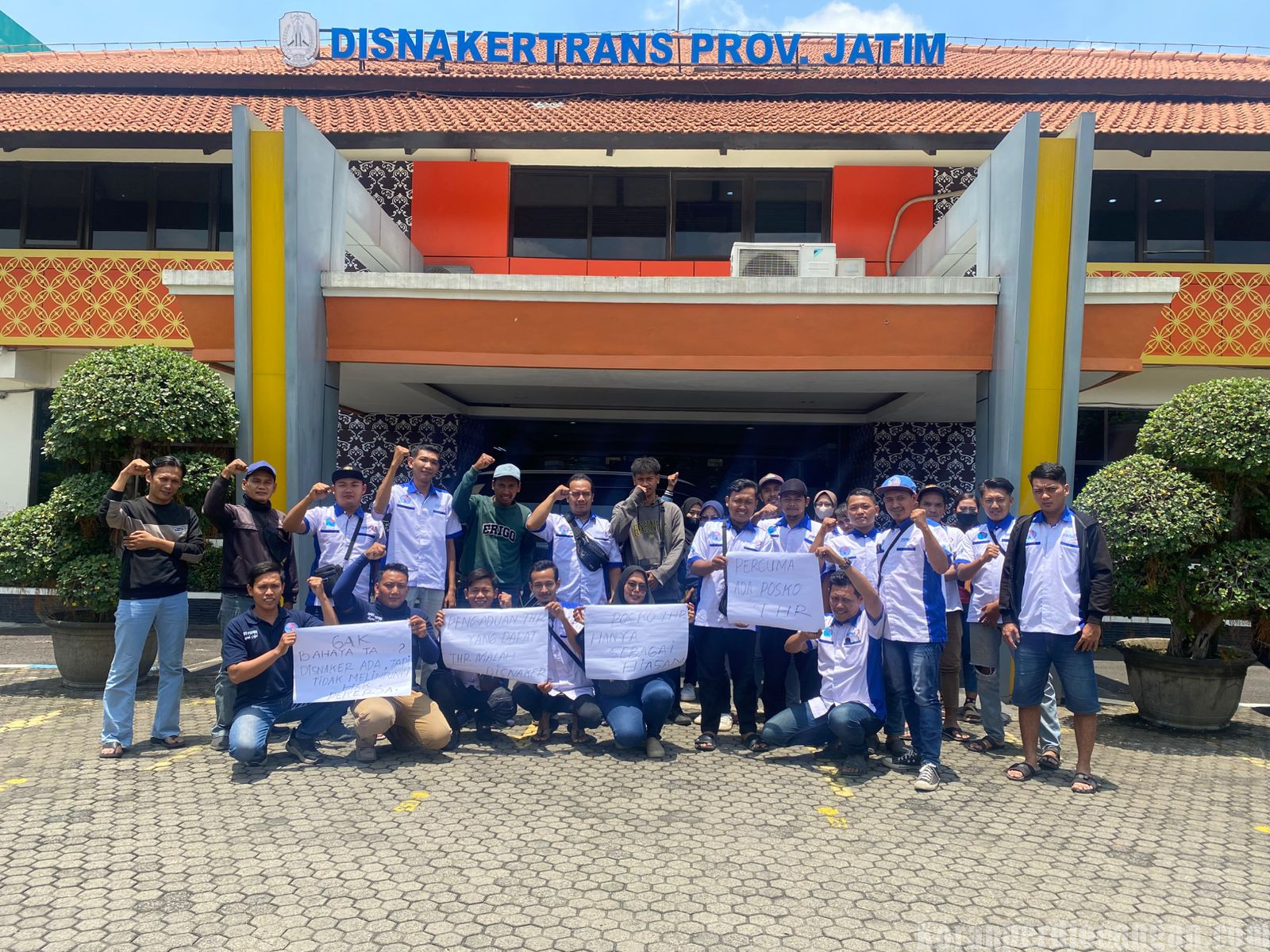 SPDT FSPMI Sidoarjo Adukan THR ke Disnaker Jatim, Desak Perusahaan Segera Dipanggil