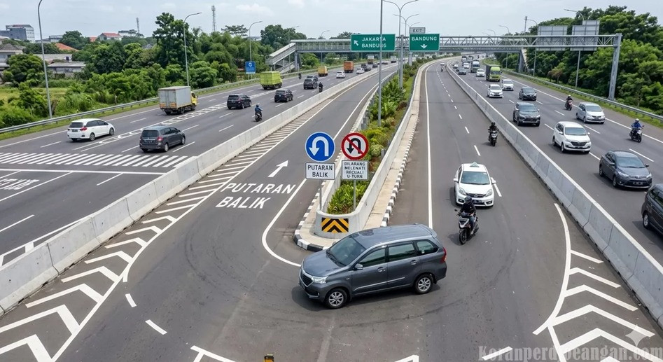 Penutupan 30 Titik U-Turn di Pantura Bekasi untuk Lancarkan Arus Mudik Lebaran