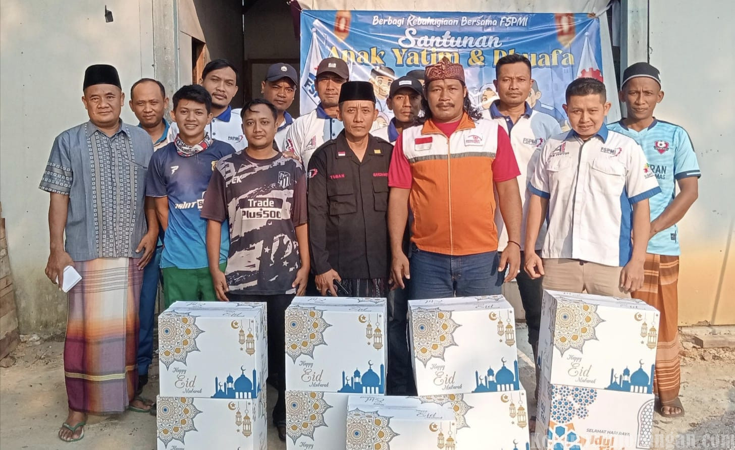 PUK SPAI FSPMI PT PSM Gelar Santunan untuk 200 Penerima Manfaat di Desa Ring 1 PT Solusi Bangun Indonesia