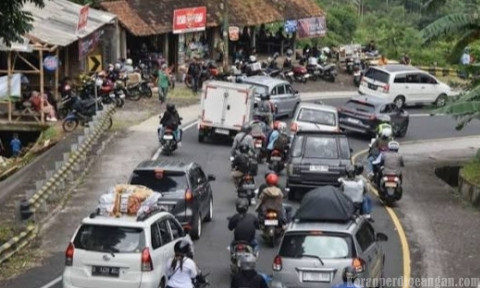 Arus Balik Lebaran, Jalur Gentong Tasikmalaya Padat Merayap