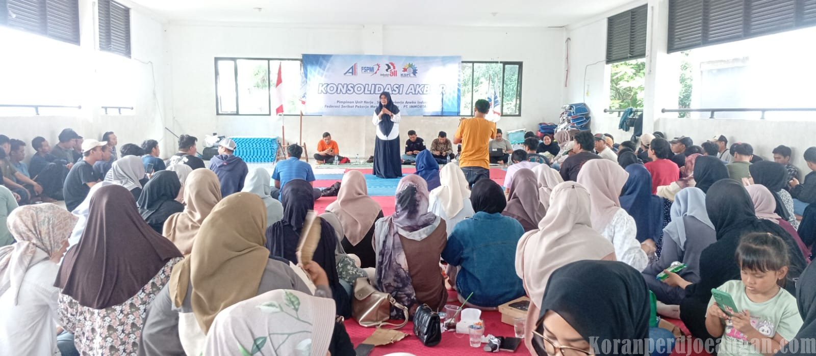 Kondisi Terus Memanas, Serikat FSPMI PT Immortal Cosmedika Indonesia Selenggarakan Konsolidasi