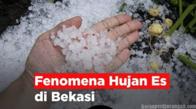 Hujan Es Melanda Bekasi, Fenomena Cuaca Ekstrem yang Menghebohkan