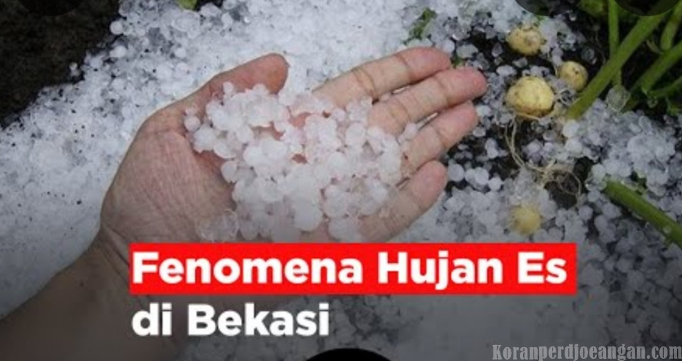 Hujan Es Melanda Bekasi, Fenomena Cuaca Ekstrem yang Menghebohkan