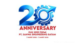 Makna Logo 20th Anniversary PUK SPEE FSPMI PT. Sanwa Engineering Batam