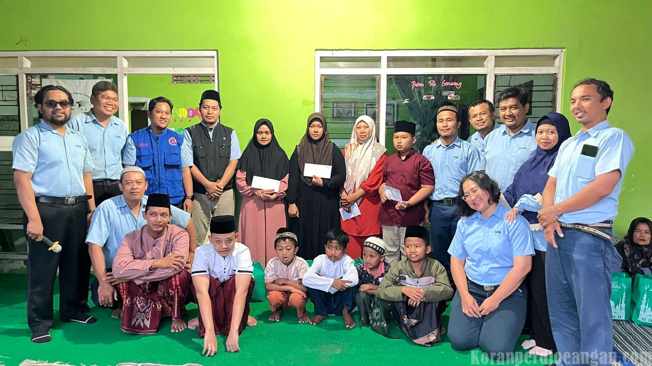 PUK SPAMK FSPMI PT SAMI TF Gelar Buka Bersama dan Santuni Yatim Piatu di TPQ Al Ichlash
