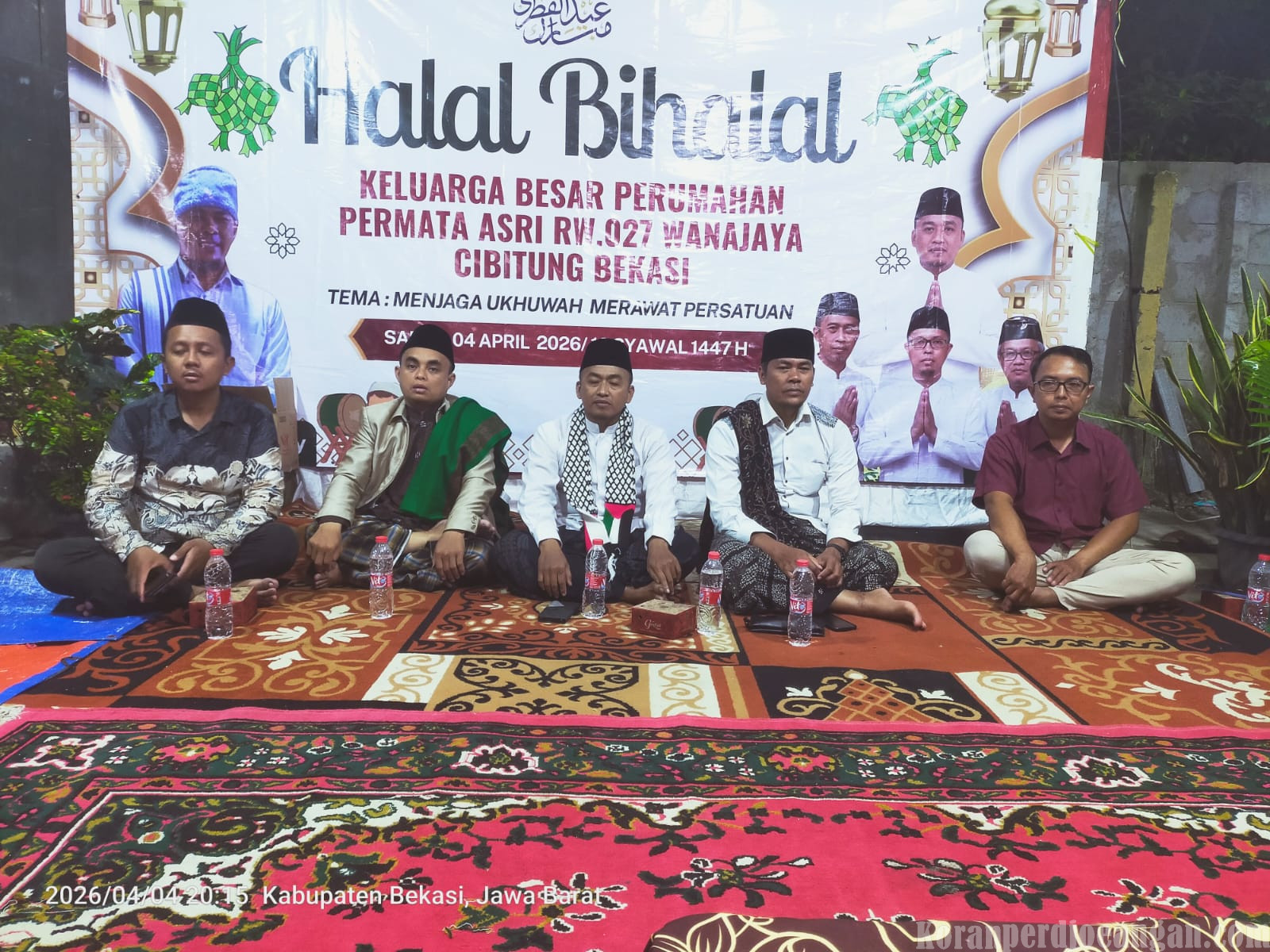Halal Bihalal di Perum Permata Asri, Warga RW 027 Pererat Silaturahmi