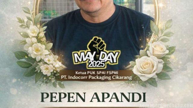 FSPMI Bekasi Berduka, Ketua PUK Indocorr Packaging Cikarang Meninggal Dunia