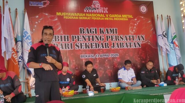 Pesan Pangkorda Garda Metal dalam Konsolidasi Akbar Garda Metal Bekasi