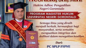 Selamat dan Sukses, Husaeri Raih Gelar Magister Hukum di Universitas Negeri Gorontalo