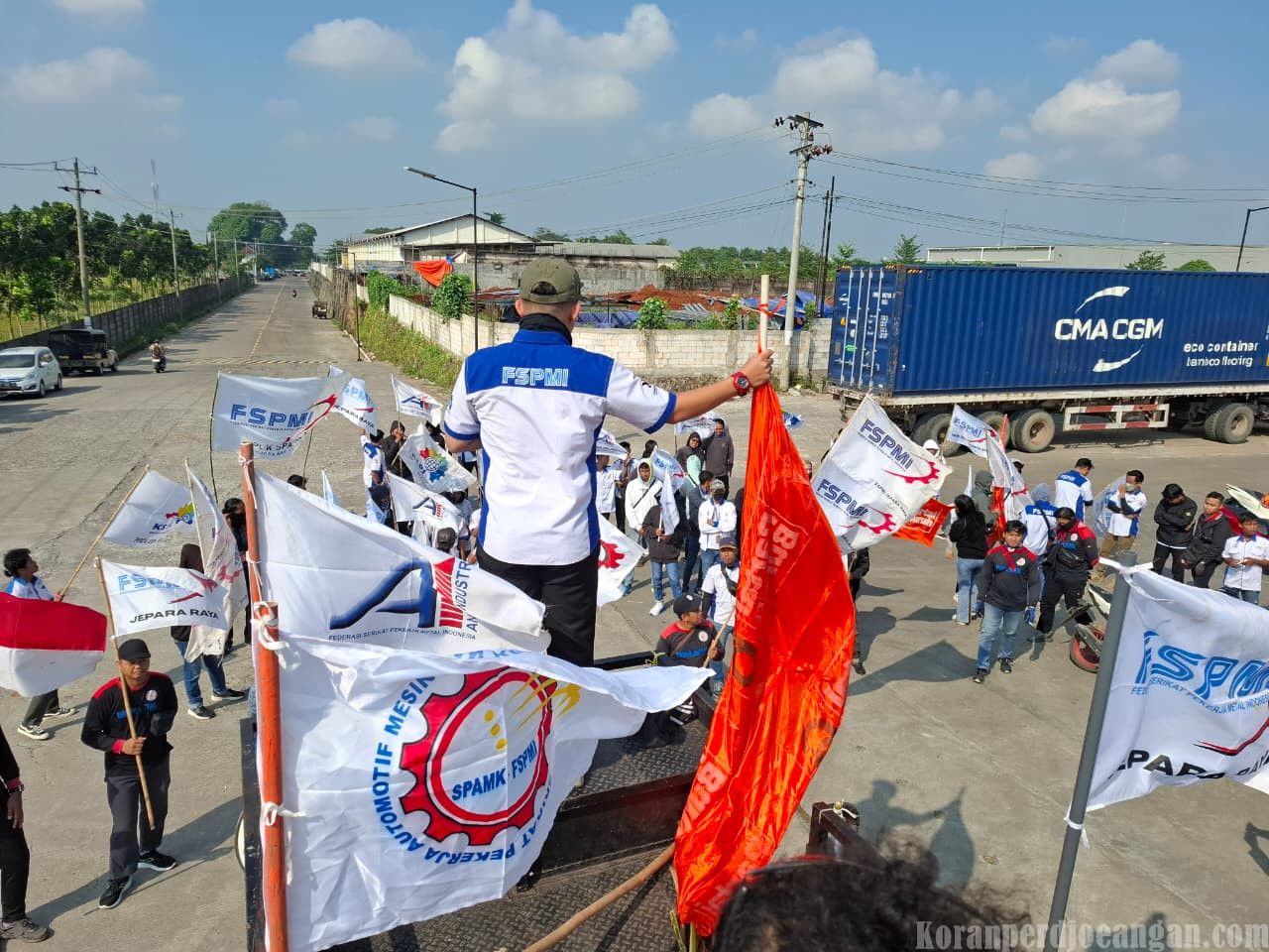 Aksi Pra May Day 2026, KC FSPMI Jepara Raya Kirim Ratusan Massa Aksi