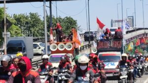 Aksi Pra-May Day 2026: Buruh FSPMI Jawa Timur Tetap Solid di Tengah Panas