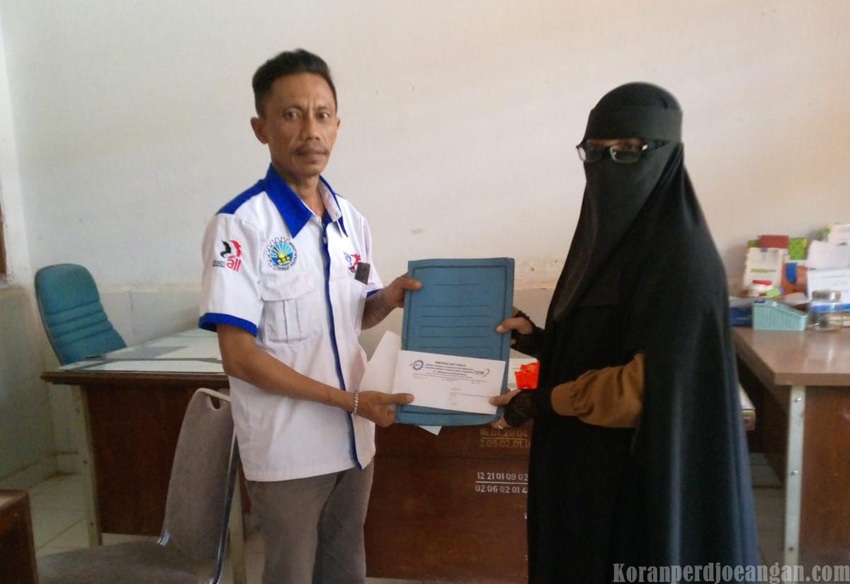 Ketua PUK SPLP FSPMI PT Obsidian Stainless Steel Tempuh 80 KM ke Disnaker Konawe