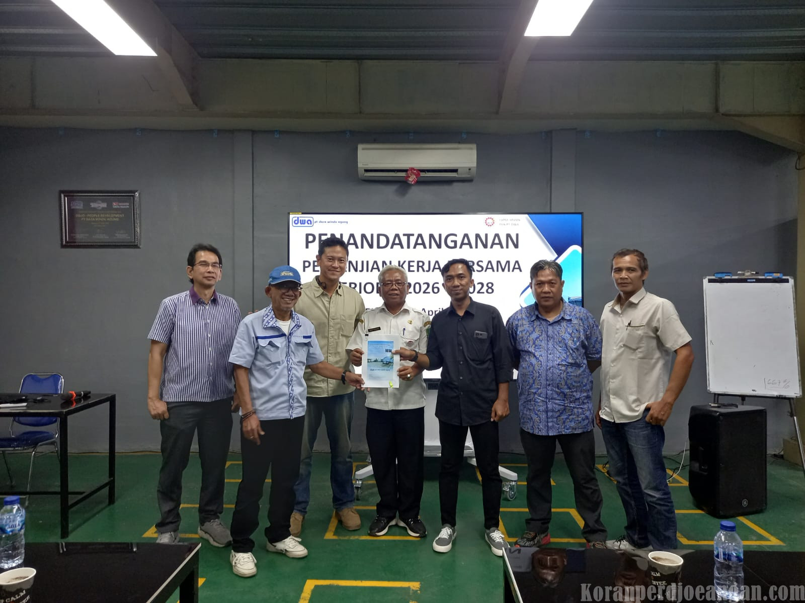 Ceremony Penandatanganan Pembaharuan PKB PT DWA Periode 2026–2028