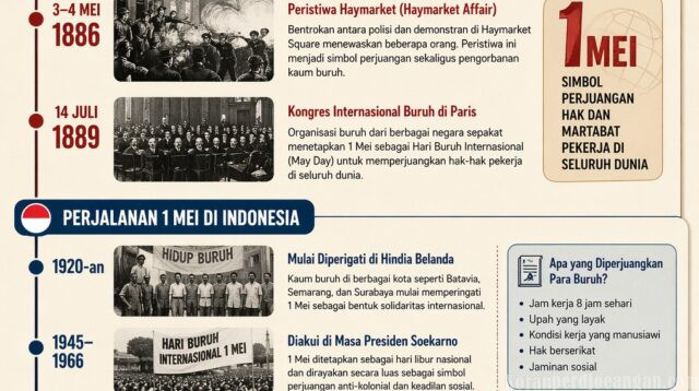 Dari Haymarket ke Indonesia: Jejak Panjang May Day, Simbol Perjuangan Buruh Dunia