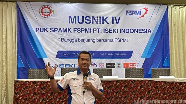 Jazuli Paparkan Sejarah dan Arah Perjuangan Buruh FSPMI di Forum MUSNIK IV ISEKI