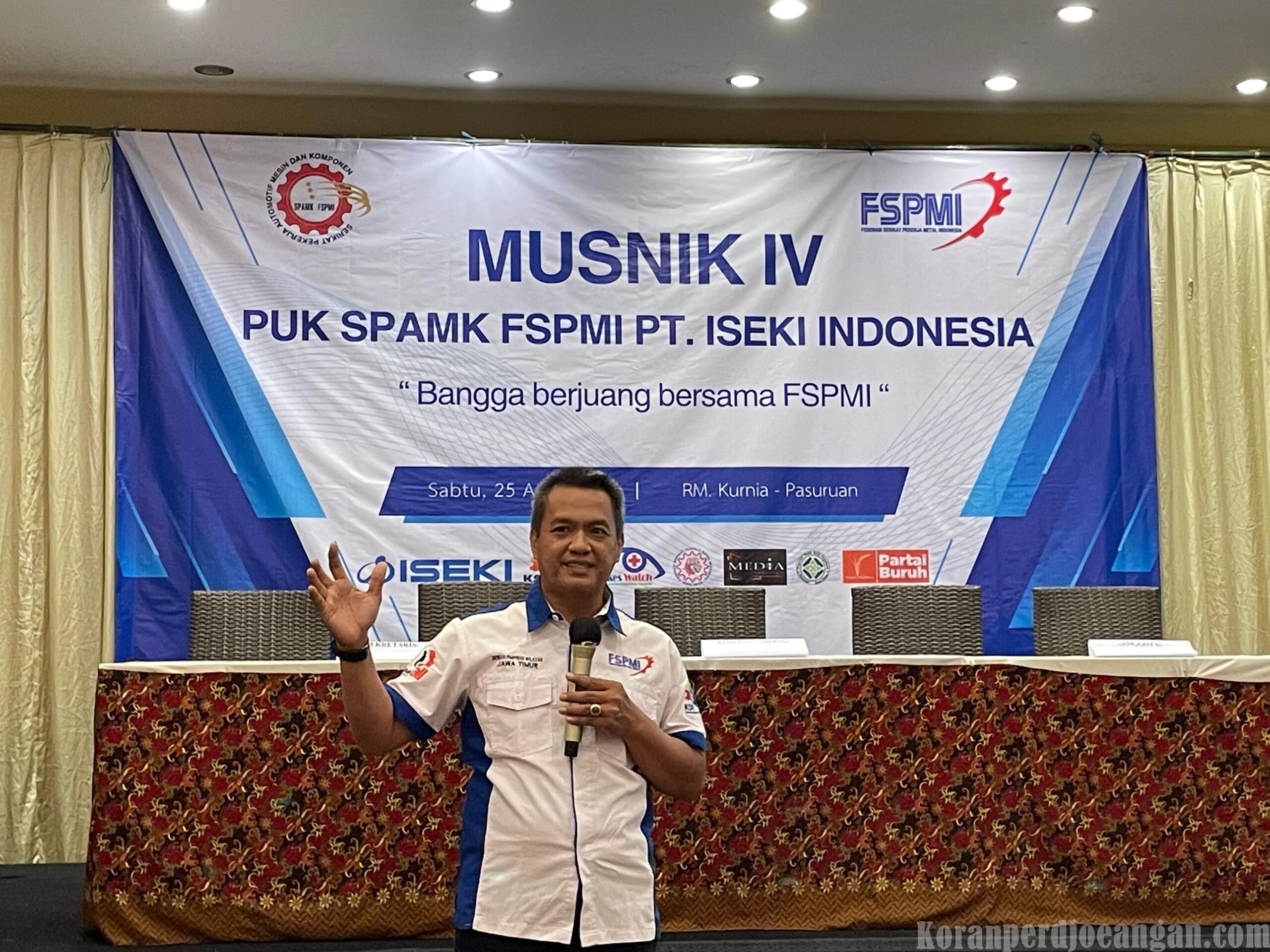 Jazuli Paparkan Sejarah dan Arah Perjuangan Buruh FSPMI di Forum MUSNIK IV ISEKI