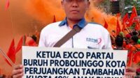 Ketua Exco Partai Buruh Kota Probolinggo Perjuangkan Tambahan Kuota 10% Anak Buruh Masuk Sekolah Negeri