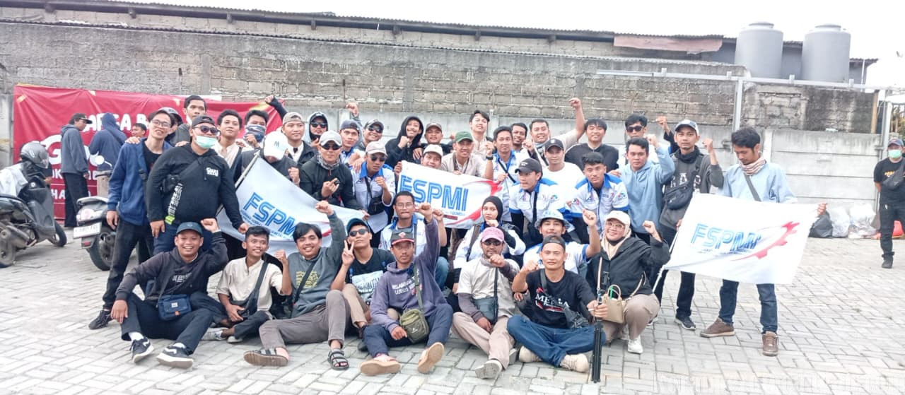 Aksi Hari Ke-5, Serikat FSPMI PT Immortal Cosmedika Indonesia Desak Realisasi Hasil Perundingan